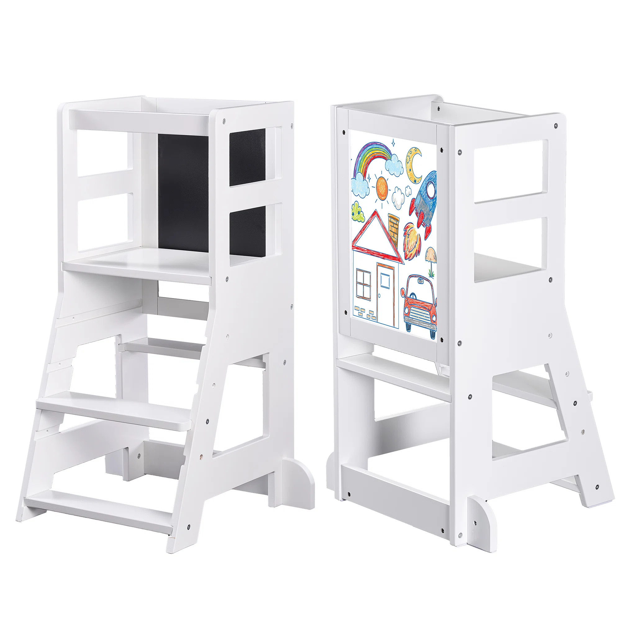 Kahlia 3 - Step Stool with Storage | Wayfair North America