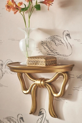 Natalia Bow Single Floating Shelf | Anthropologie (US)