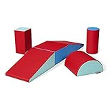 Radio Flyer Tumble Town Foam Blocks - Candy, Kids Indoor Climbers & Play Structure (Six Piece), Big  | Amazon (US)