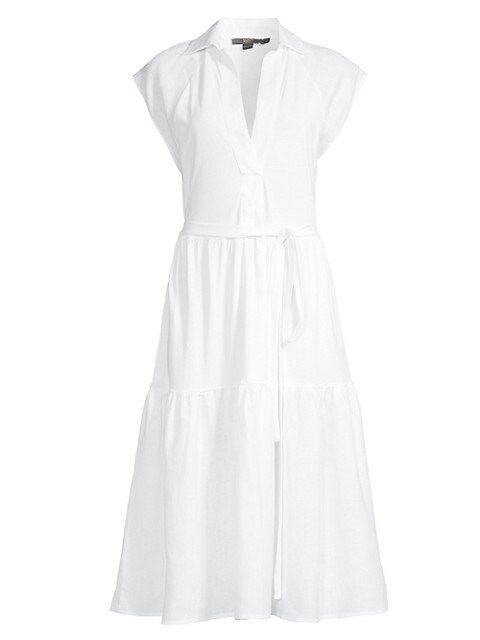 Belted Cotton Jersey Midi-Dress | Saks Fifth Avenue