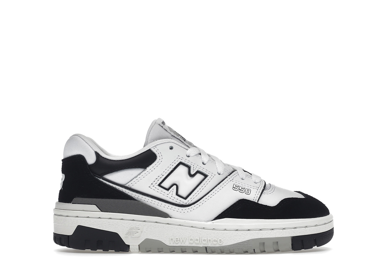 New Balance 550 Sneakers in White/Black/Rain Cloud | StockX