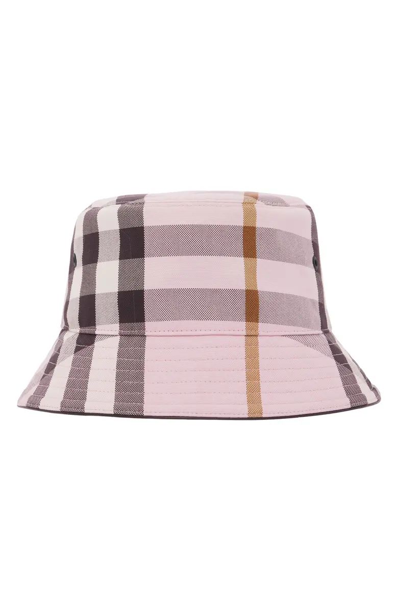 Burberry Giant Check Cotton Basket Weave Bucket Hat | Nordstrom | Nordstrom