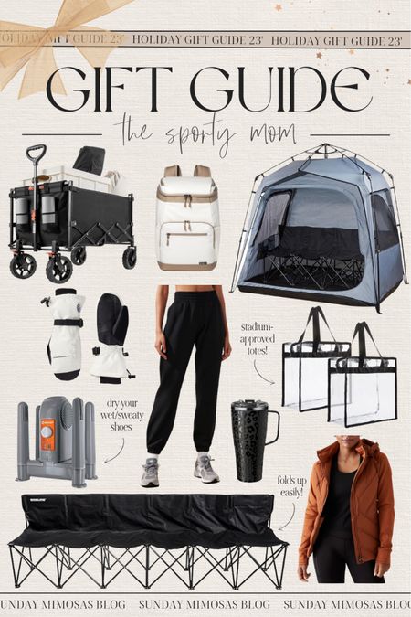 HOLIDAY GIFT GUIDE: Gifts for the Sports Mom ⚽️🥎 Here are our top recommended Christmas gifts for mom that she’s guaranteed to love. 

From the comfiest joggers and boot warmers to our favorite cooler backpack and cold weather mittens, you can’t go wrong with these sports mom essentials!

#holidaygiftguide #christmasgiftsformom #sportsmomessentials gifts for her, gift guide for her, Amazon gift ideas, Amazon gifts for her, boots warmer, team bench, 6 person bench, utility wagon, clear tote bags, rain jacket, wind resistant jacket, sports gifts, gifts for sporty mom, soccer mom essentials, baseball mom essentials, cold weather essentials, fall sports essentials, mom gifts, Christmas gift ideas for mom, brumate insulated tumbler

#LTKHoliday #LTKGiftGuide #LTKSeasonal
