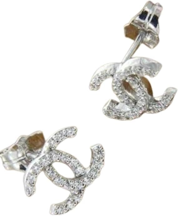 White Gold Plated Simulated Diamond Beauty Stud Earrings For Women | Amazon (US)