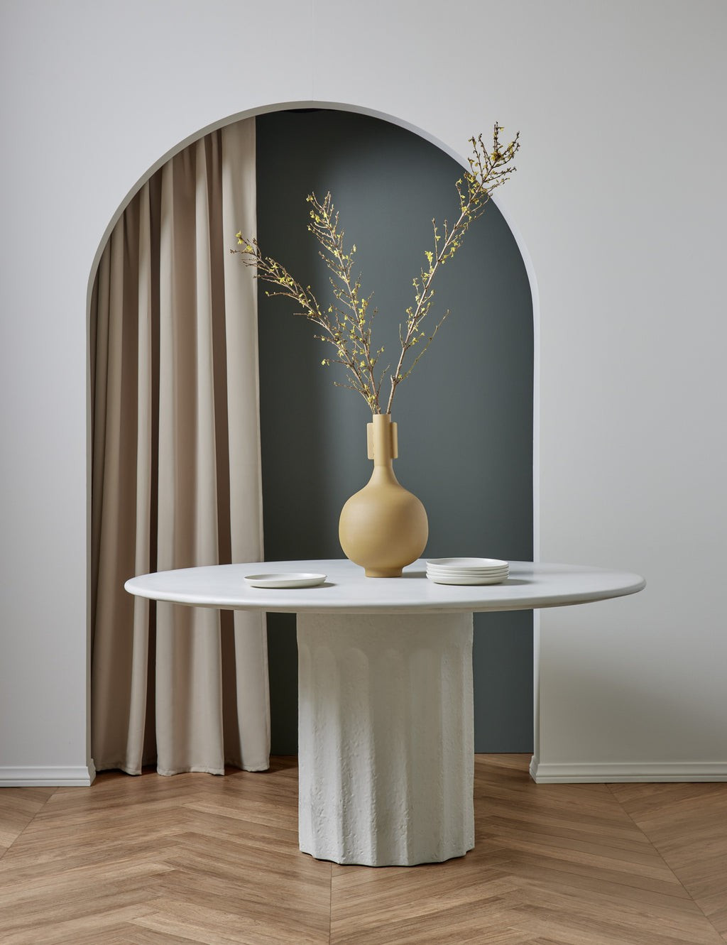 Doric Round Dining Table | Lulu and Georgia 
