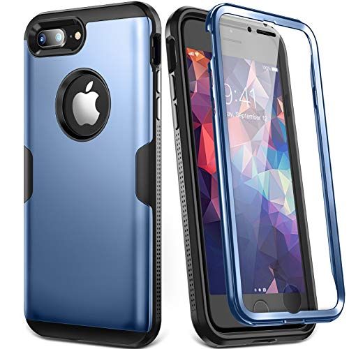 YOUMAKER Designed for iPhone 8 Plus Case & iPhone 7 Plus Case, Full Body Rugged with Built-in Screen | Amazon (US)