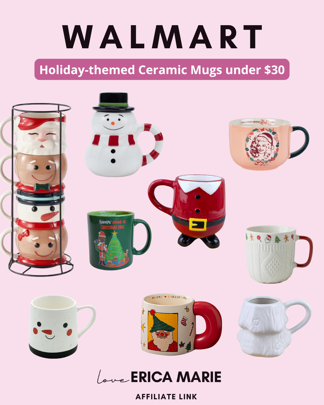 Sipping feels extra cozy with these holiday-themed ceramic mugs ☕🎄. 

 #LTKGiftGuide #LTKHoliday #LTKSaleAlert