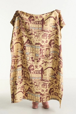 Damson Madder Cotton Printed Throw | Anthropologie (US)