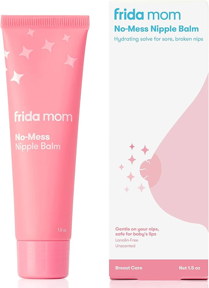 Frida Mom No-Mess Nipple Cream | No-Mess Nipple Balm to Seal in Moisture to Help Hydrate | Gentle... | Amazon (US)