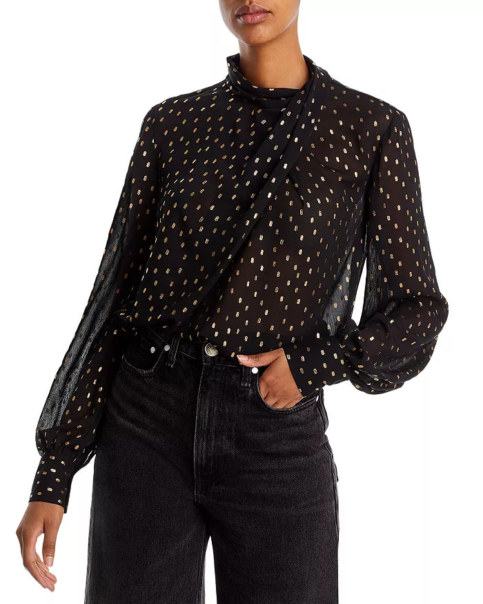 Metallic Clip Dot Blouse - 100% Exclusive | Bloomingdale's (US)