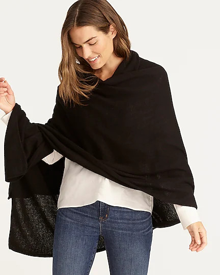 Oversized cashmere wrap | J. Crew US
