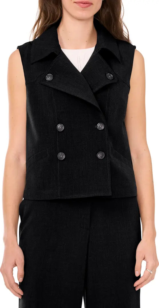 Halogen® Double Breasted Trench Vest | Nordstrom | Nordstrom