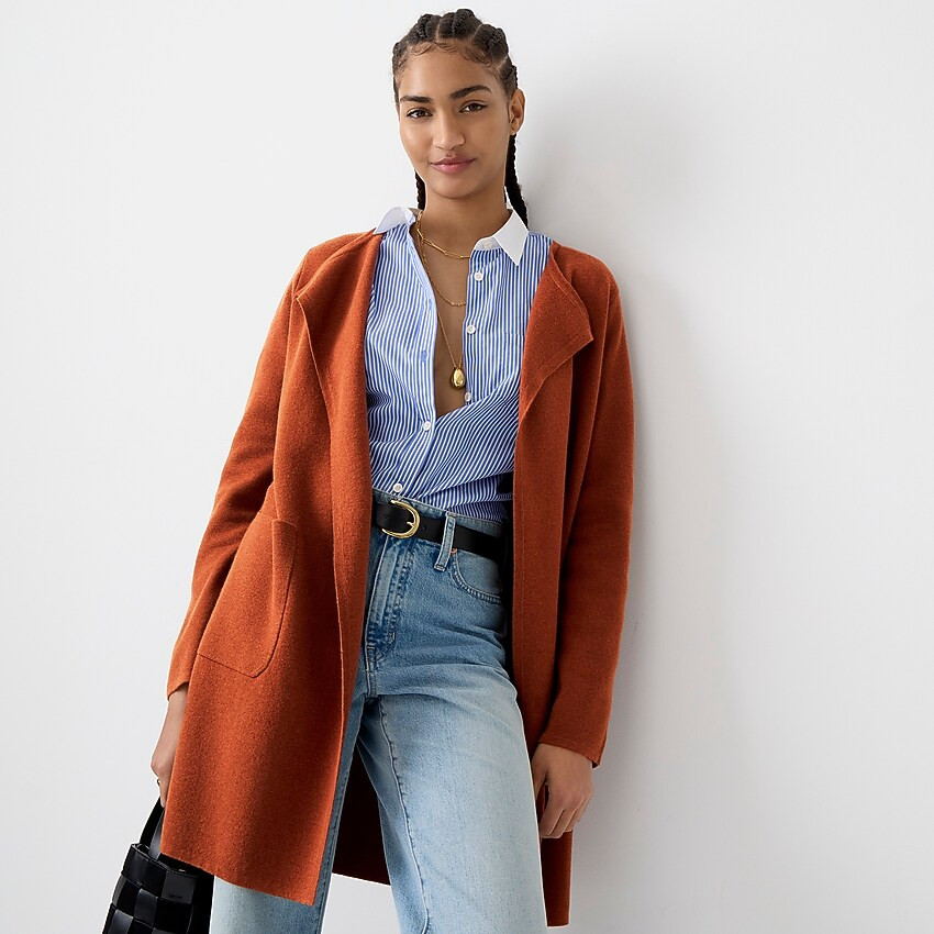 Juliette collarless sweater-blazer | J. Crew US