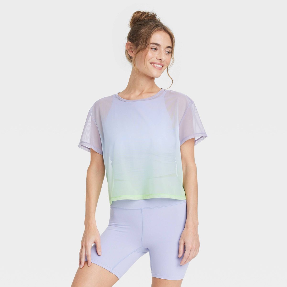 Women's Boxy Mesh T-Shirt - All in Motion™ | Target