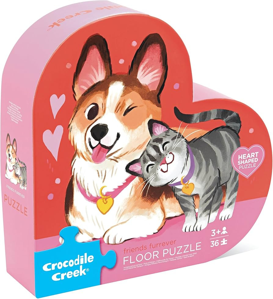 Crocodile Creek Jigsaw Puzzle, 36 Piece for Kids 3 Years and Up, Heavy-Duty Shaped Box for Storag... | Amazon (US)