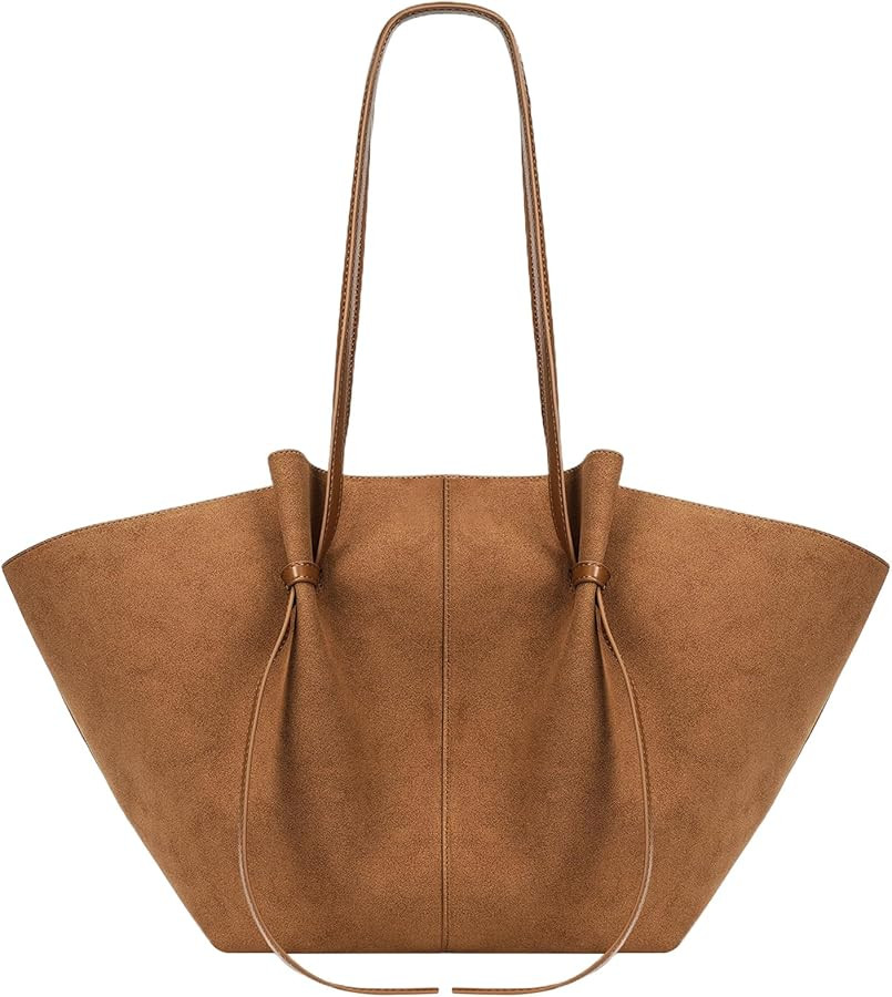 YFGBCX Tote Bag Smooth Leather Work Bag for Women Trendy Top Handle Bag Luxury Hobo Handbag with ... | Amazon (US)