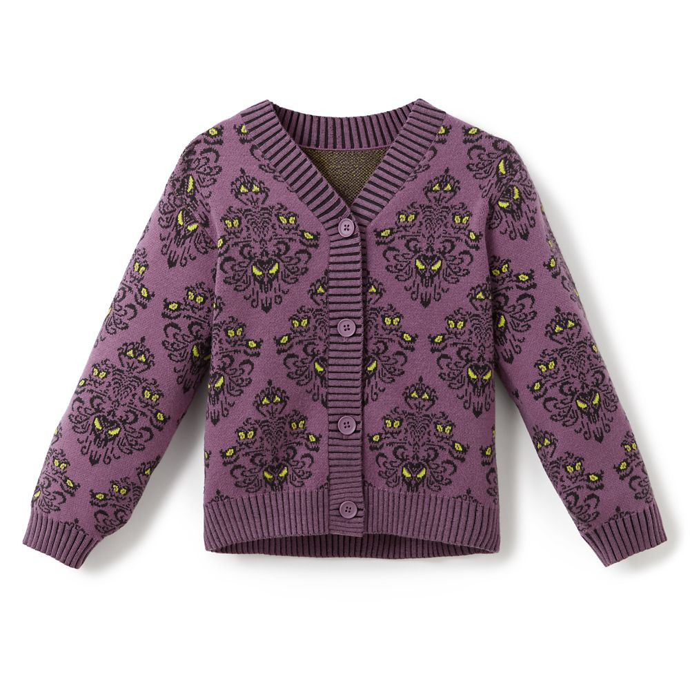 The Haunted Mansion Wallpaper Knit Cardigan for Girls | Disney Store