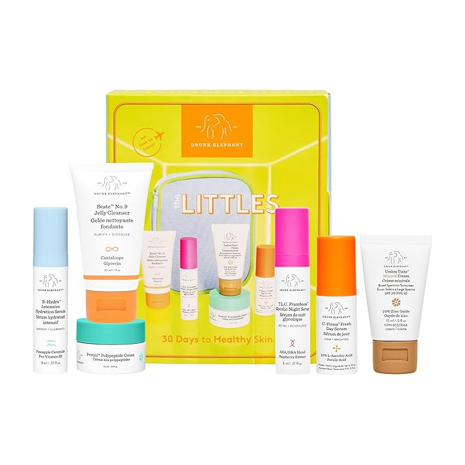 Drunk Elephant The Littles 7.0 - Includes Six Travel-Friendly A.M. and P.M. Essentials - Free of ... | Amazon (US)