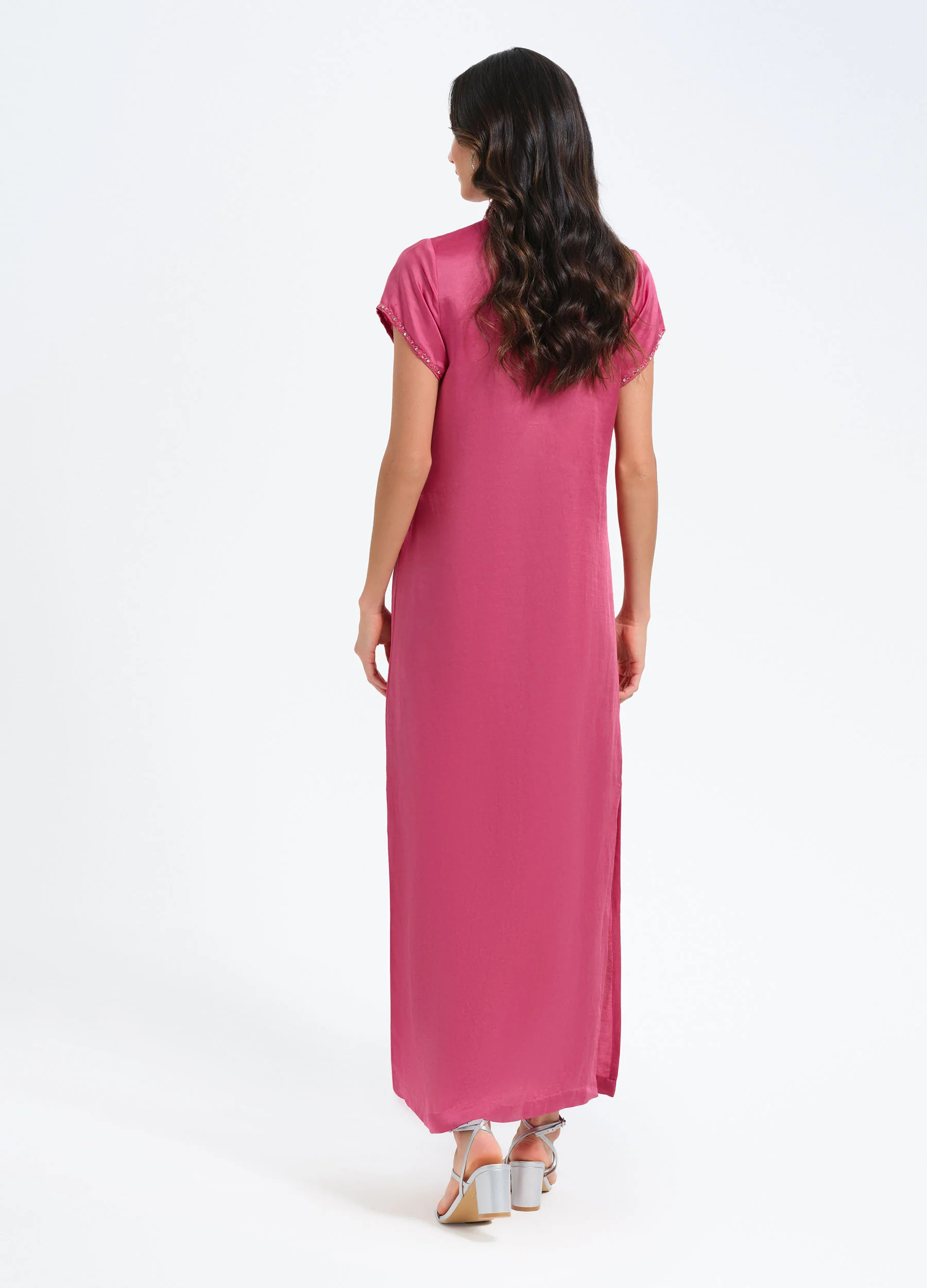 Meg 54" Cap Sleeve Caftan | BELLA TU