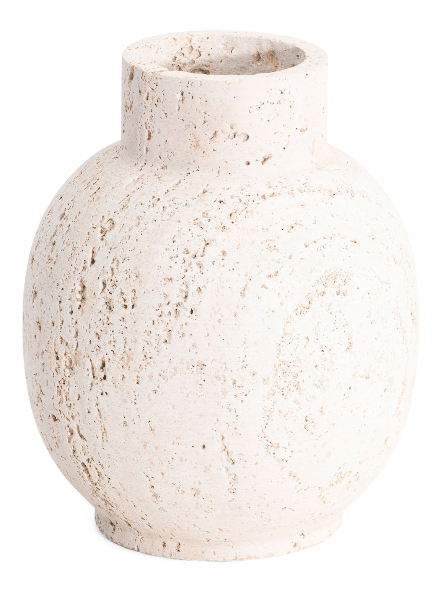 10in Traverine Vase | Marshalls