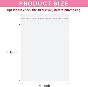 Morepack Clear Self Sealing Cellophane Bags,4x6 Inches 200 Pcs Cookie Bags Resealable Cellophane ... | Amazon (US)