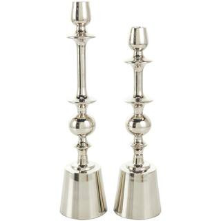 Silver Aluminum Candle Holder Set By Ivory And Iris | Michaels® | Michaels Stores