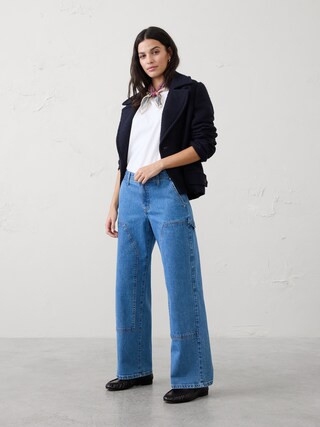Straight Mid-Rise Carpenter Jean | Banana Republic Factory