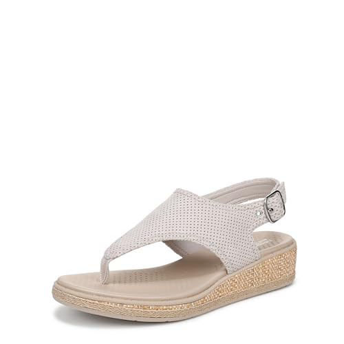 LifeStride Women's Beachy Wedge Sandal Sand 9.5 W | Amazon (US)