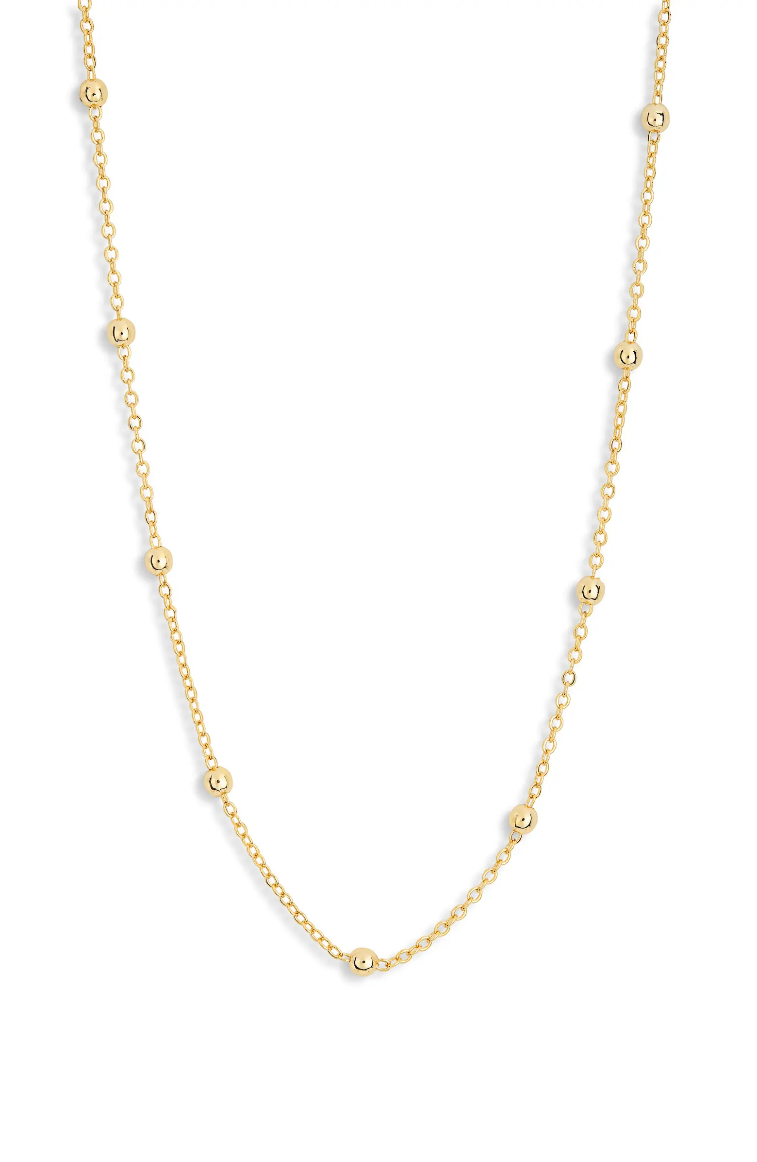 NORDSTROM RACK Demi-Fine Ball Station Chain Necklace | Nordstromrack | Nordstrom Rack