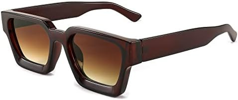 FEISEDY Retro 90s Square Sunglasses for Women Men Trendy Chunky Rectangle Sunglasses UV400 Protec... | Amazon (US)