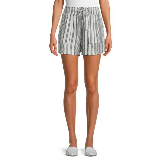 Time and Tru Women's Linen Shorts | Walmart (US)