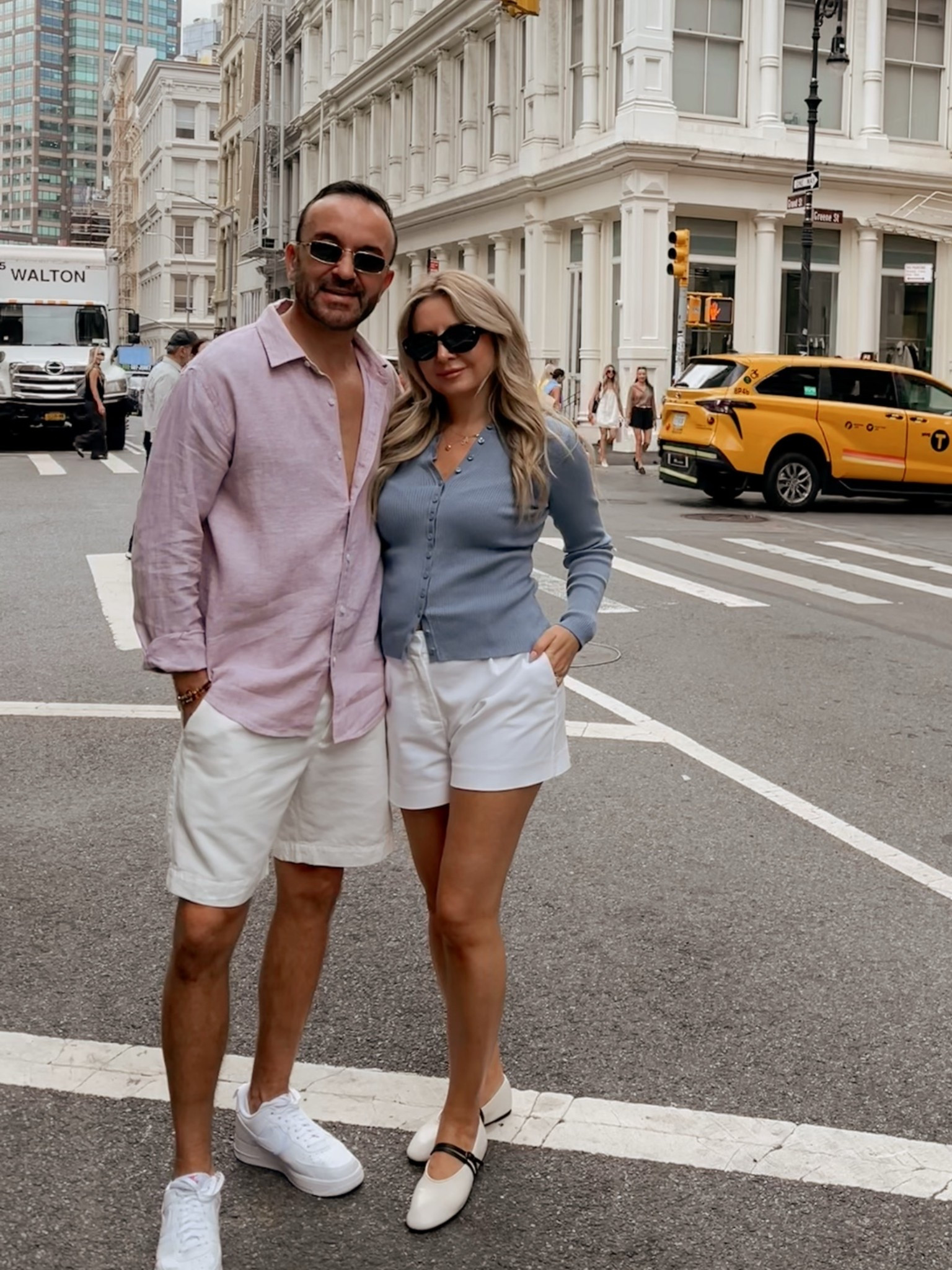 City look
His and her tops by @Quince 

#LTKootd #LTKdayinmylife #LTKWorkwear
