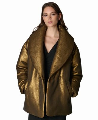 Women's Jacquard Wrap Shawl-Collar Jacket, Macy's Exclusive | Macy's