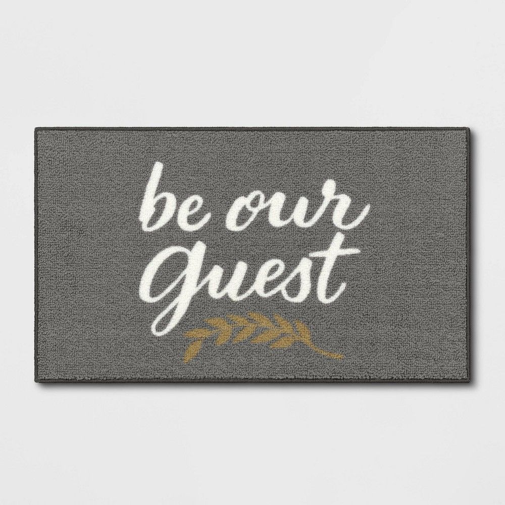 1'8"x2'10" "Be Our Guest" Accent Rug Gray - Threshold™ | Target