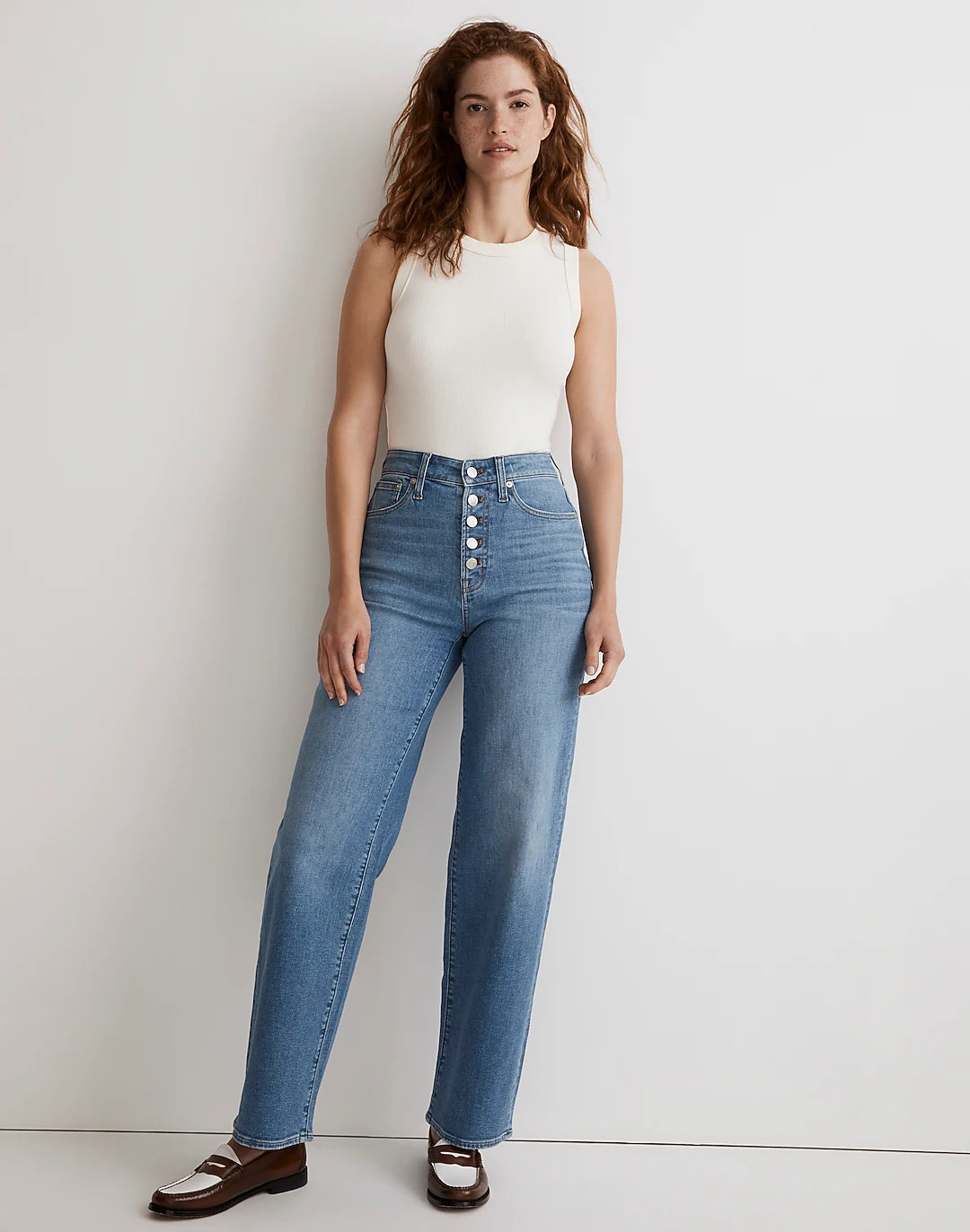 The Curvy Perfect Vintage Wide-Leg Crop Jean in Ohlman Wash | Madewell