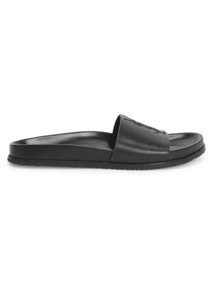 Jimmy Leather Slides | Saks Fifth Avenue