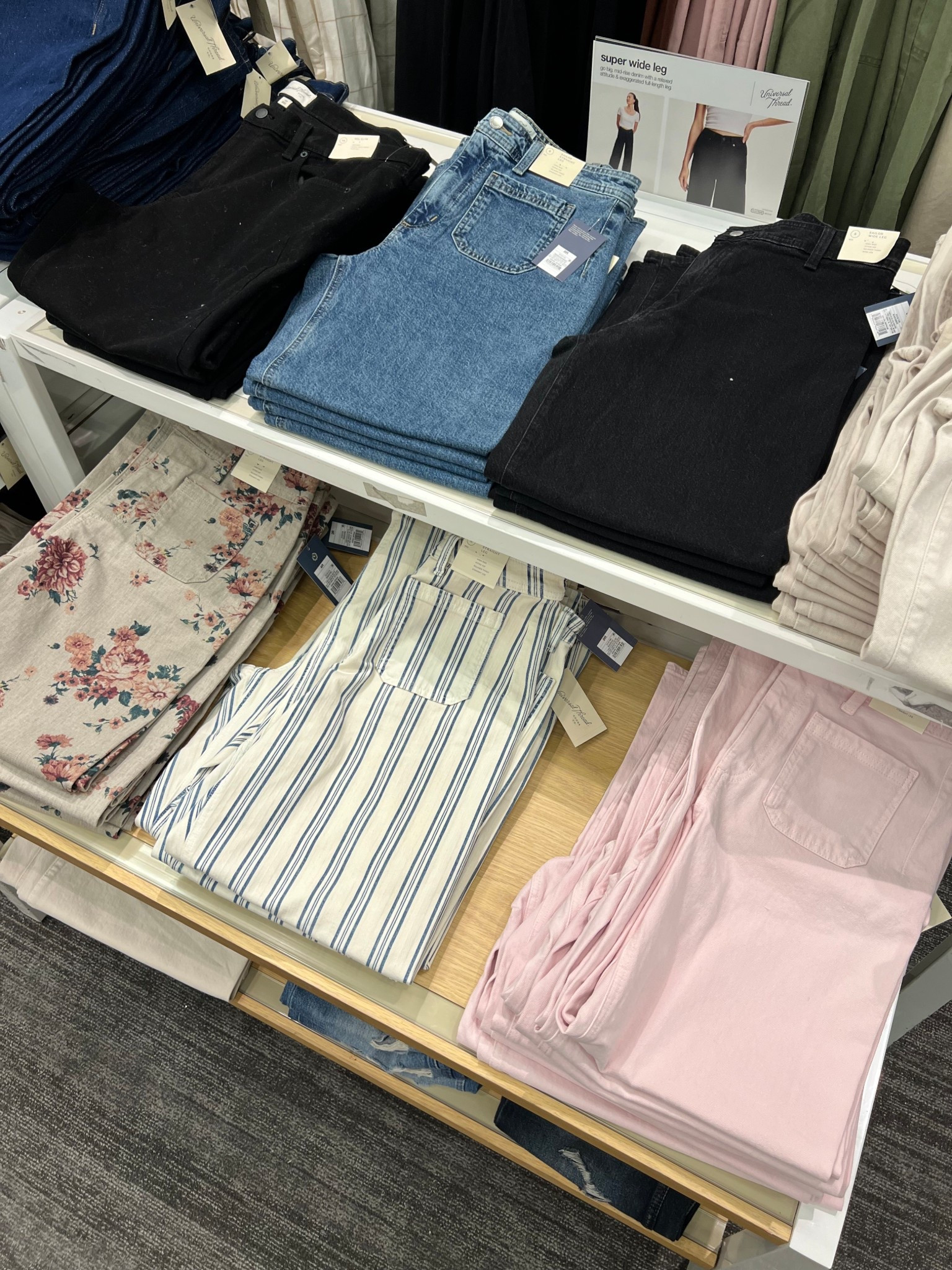 Target’s best selling sailor pants in new colors including floral print! #targetstyle