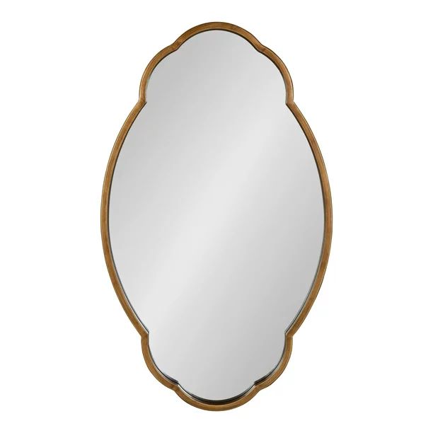 Kate and Laurel 18 x 30 Oval Wall Mirror, Gold | Walmart (US)