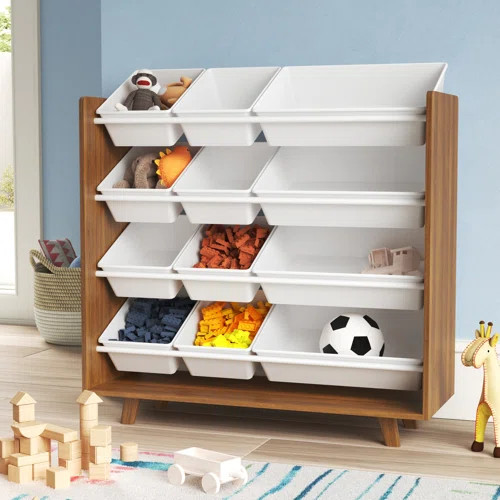 Eliseo Manufactured Wood Toy Organizer with Bins | Wayfair North America