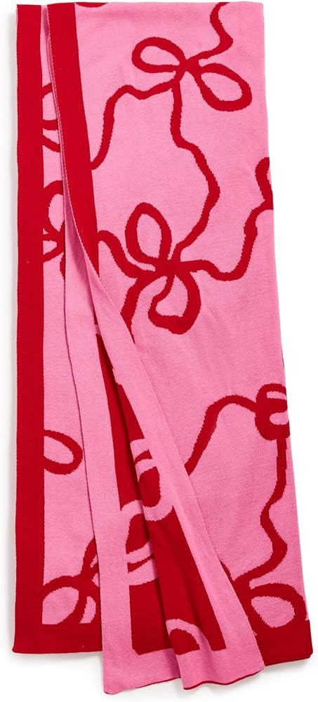 LOVESHACKFANCY Women's Holiday Jacquard Knit Throw Blanket | Amazon (US)