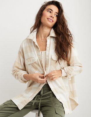 Aerie LumberJane Waffle Shirt | Aerie