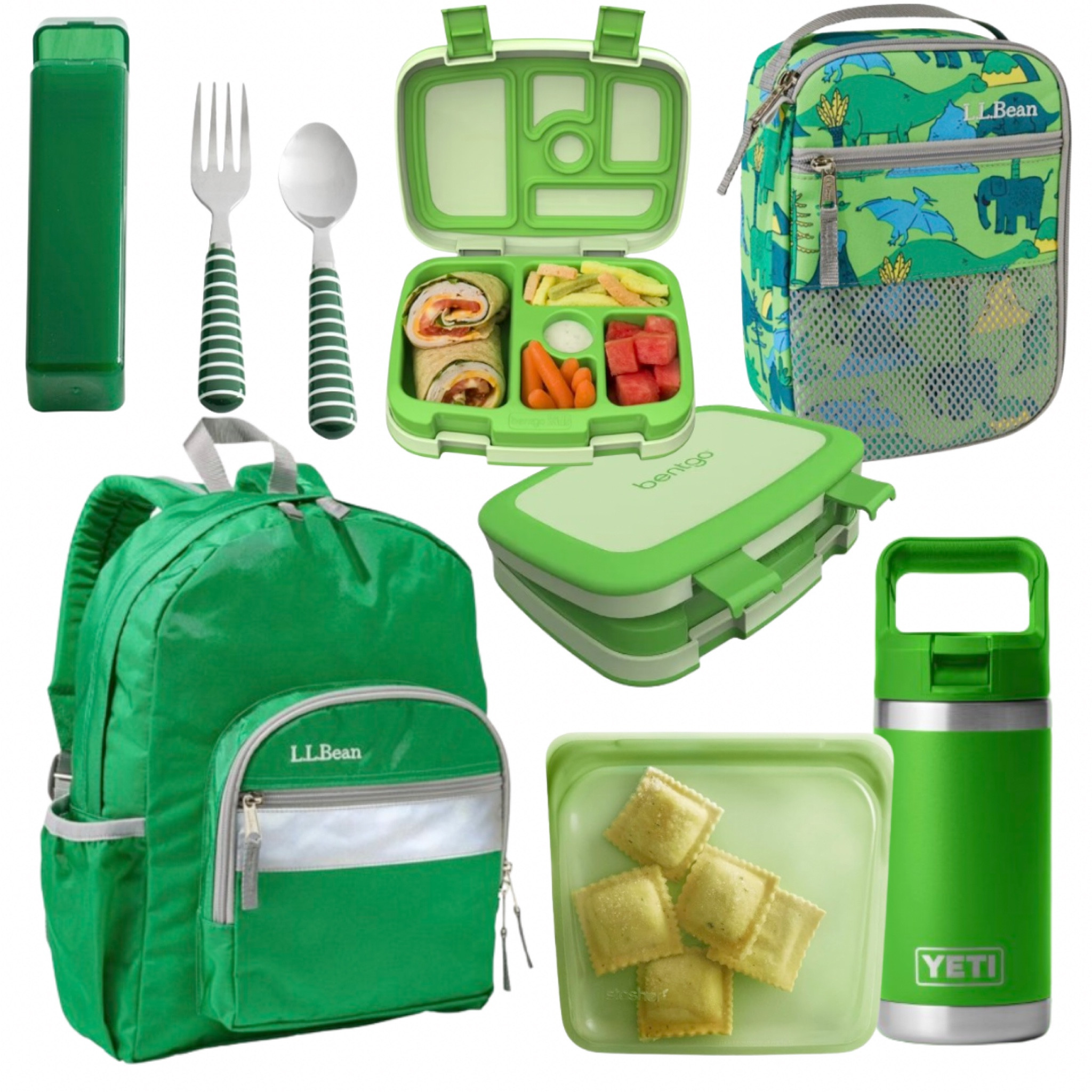 Green favorites for back to school! We love LLbean backpacks and lunchboxes. Yetis are great water bottles for kids and easy to clean! Stasher bags provide a reusable alternative to plastic ziplocks for school snacks! 

#LTKFamily #LTKKids #LTKBacktoSchool