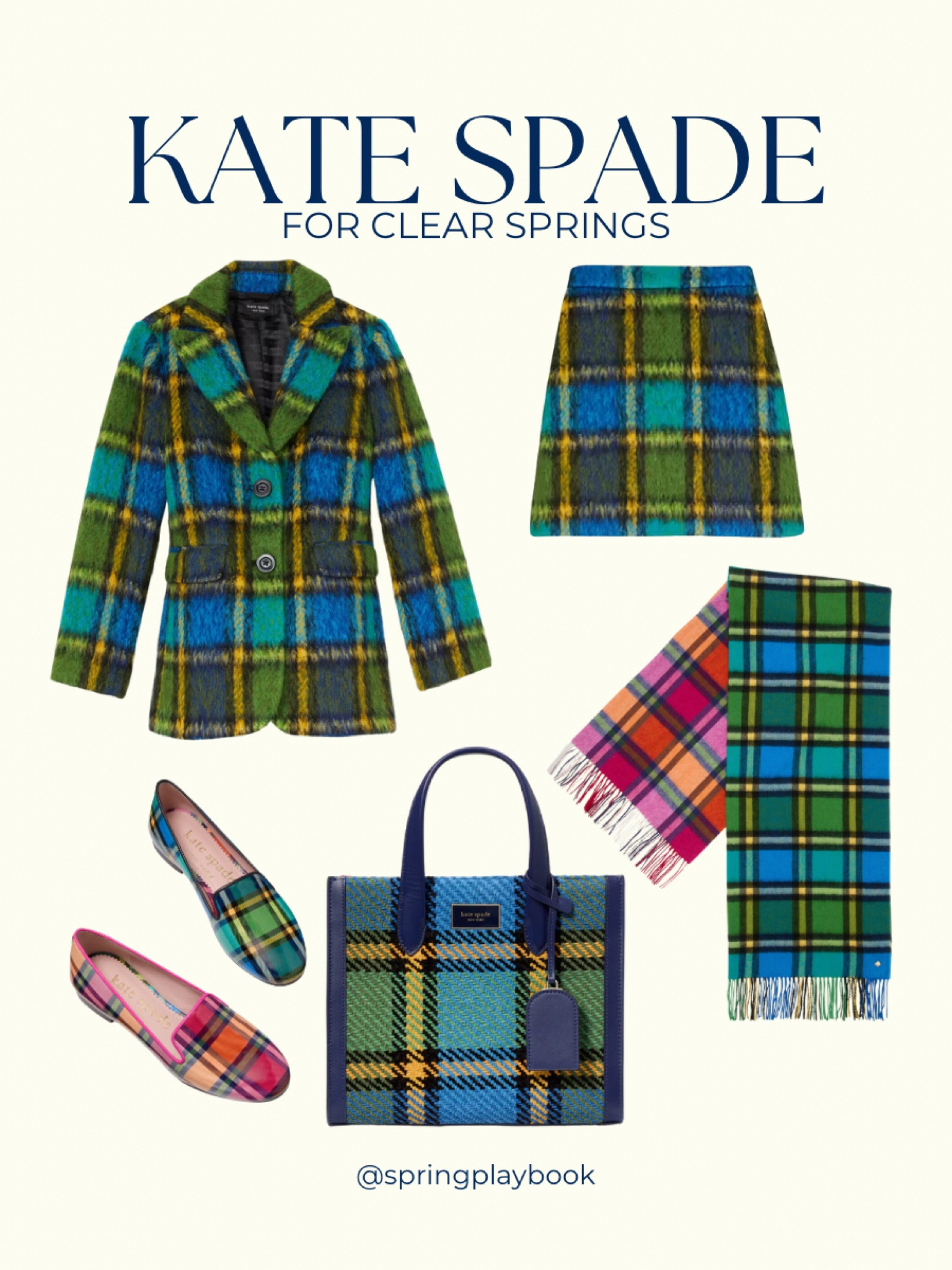 Kate Spade plaid for Clear Springs. I love this Cerulean & Kelly green combo. The reversible scarf is my fav!

Some Warm Springs may also love these pieces, but I believe they are not light enough for Light Springs  

#createdcolorful #createdcolorfulspring #hocspring #tcispring #pcaspring #lightspring #warmspring #truespring #brightspring #clearspring #paintboxspring #bluespring

#LTKSeasonal #LTKStyleTip #LTKGiftGuide
