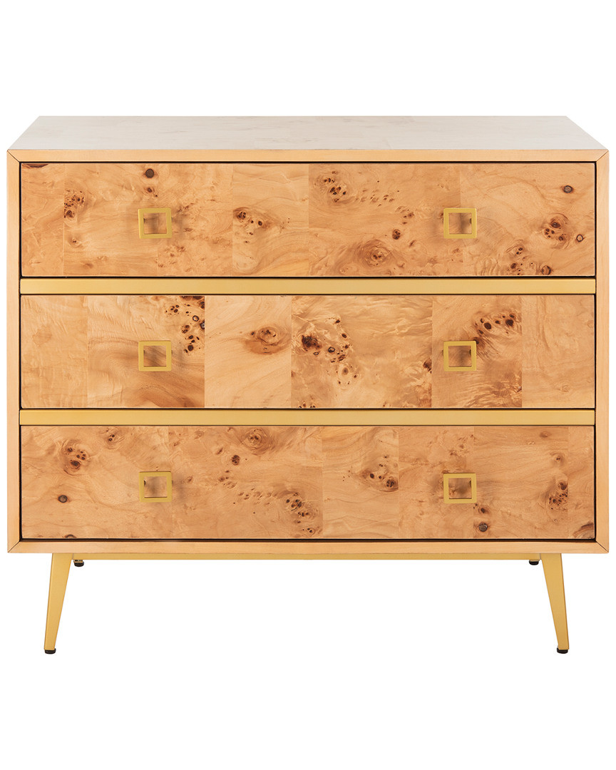 Safavieh Katia 3 Drawer Chest | Gilt
