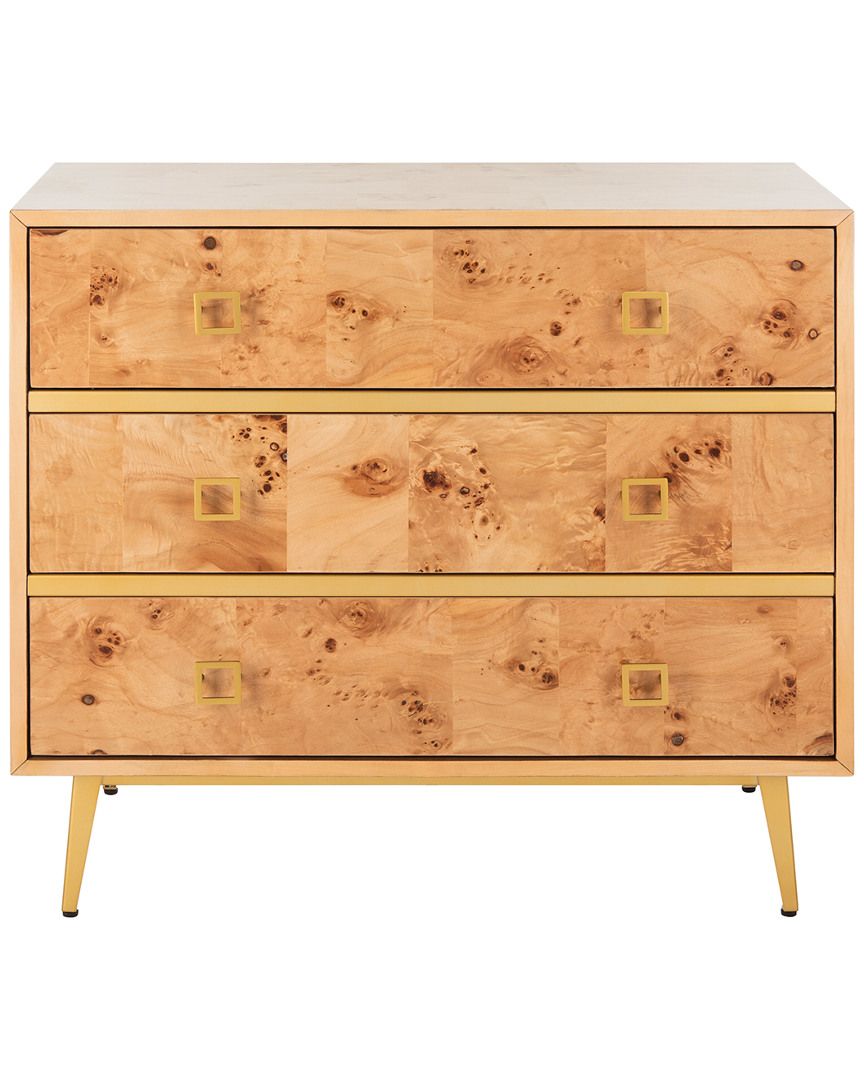 Safavieh Katia 3 Drawer Chest | Gilt