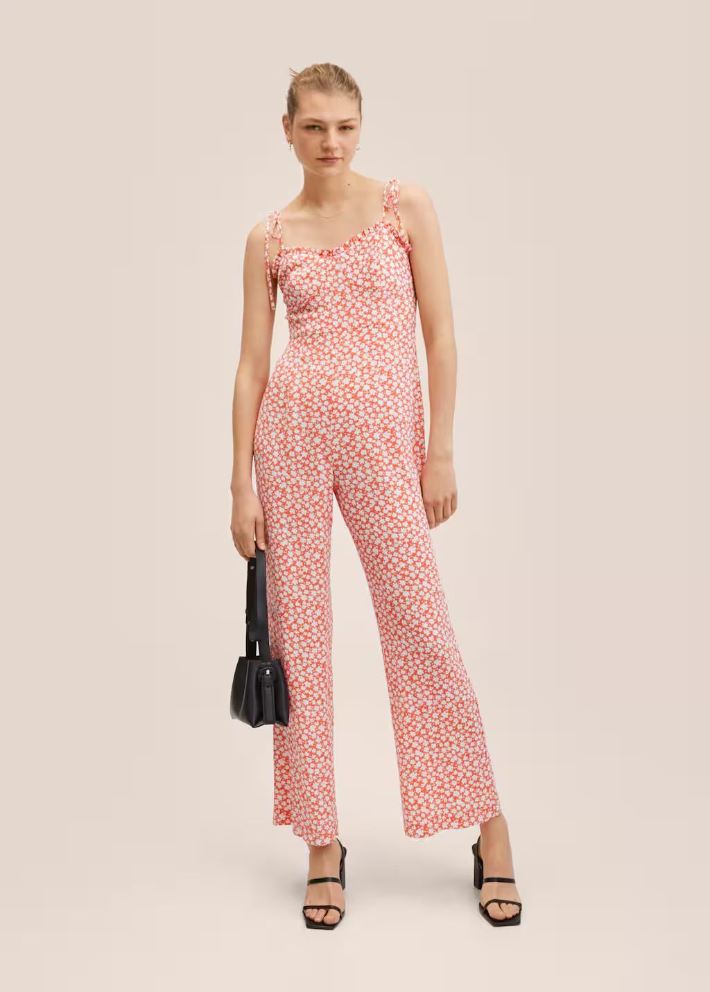 Floral print jumpsuit -  Women | Mango USA | MANGO (US)