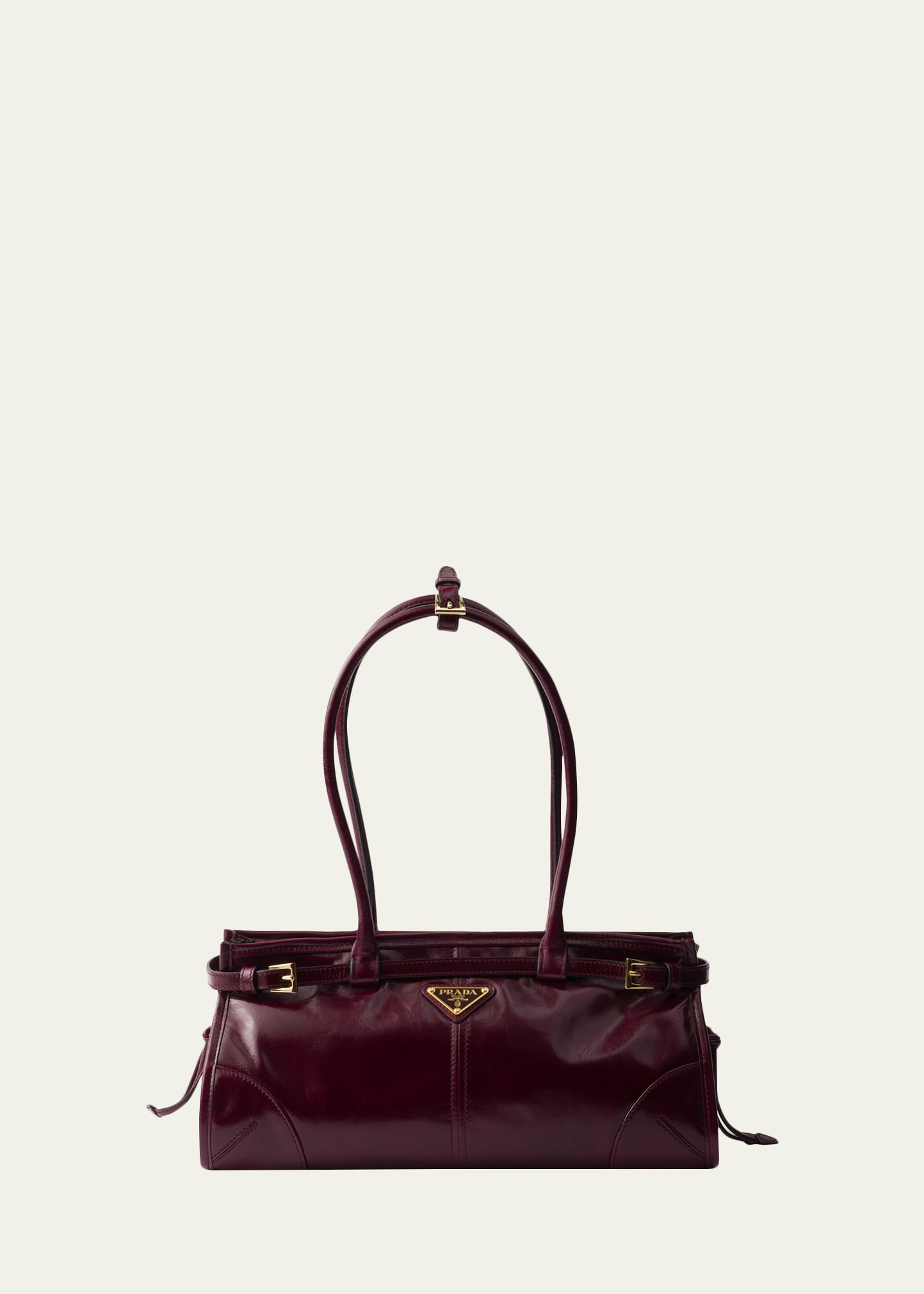 Prada Medium East-West Leather Shoulder Bag | Bergdorf Goodman