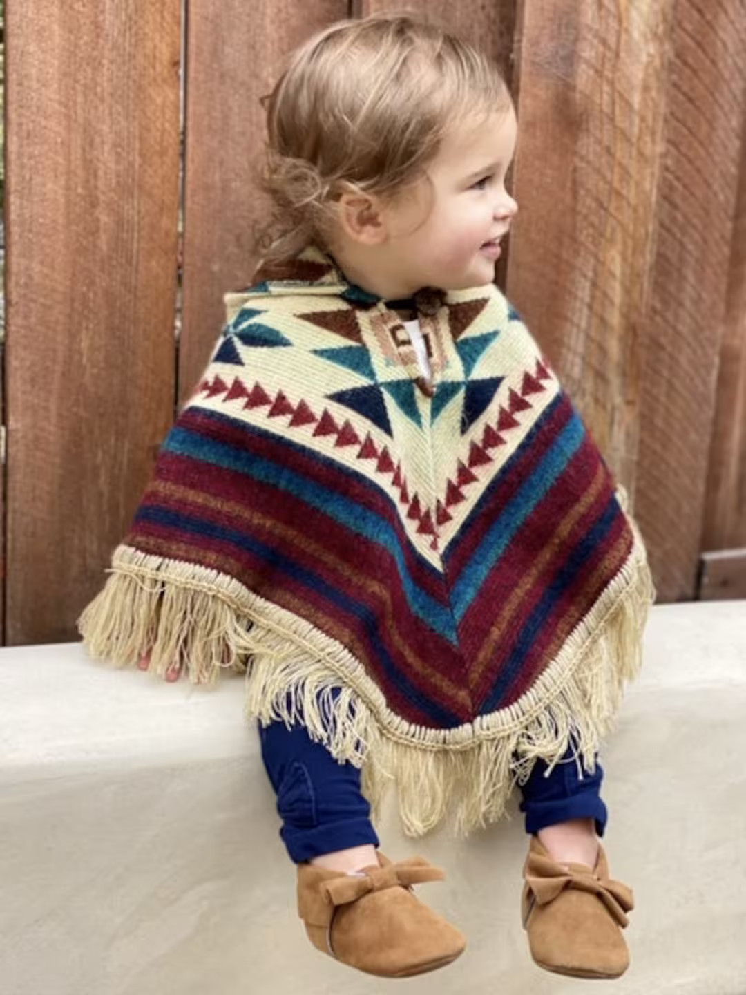 Alpaca Poncho 2T Toddler Poncho Fringe Poncho Kids - Etsy | Etsy (US)