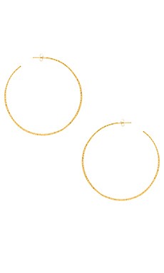 gorjana Taner XL Hoop Earrings in Gold from Revolve.com | Revolve Clothing (Global)