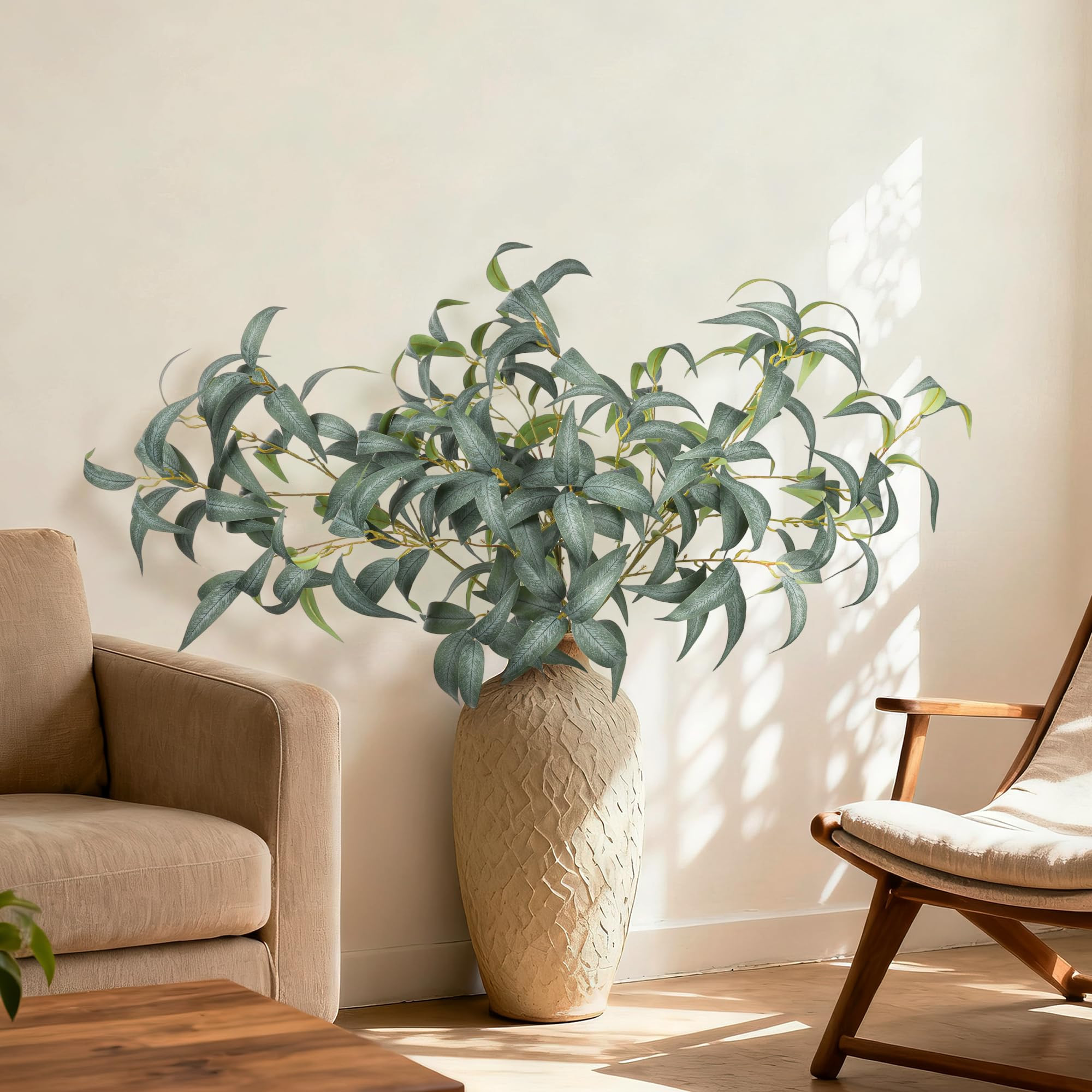 florisso Artificial Greenery Stems for Vase, 5 Pcs Tall Fake Plants Branches Faux Greenery Twigs ... | Amazon (US)